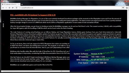 PS3 Jailbreak 4.78 Geohot PS3UPDAT.PUP