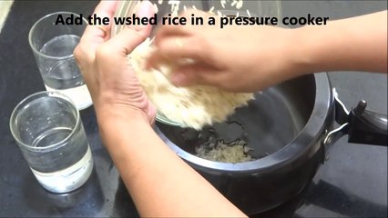 How to cook Perfect Rice In Pressure Cooker-Perfect Basmati Rice In Pressure Cooker
