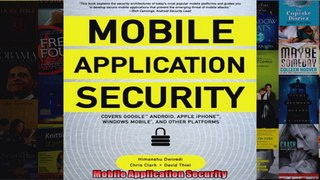 DOWNLOAD PDF  Mobile Application Security FULL FREE