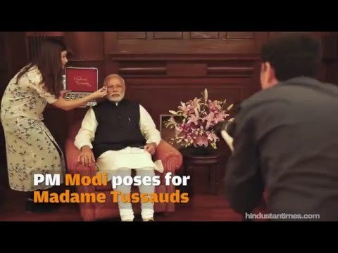 PM Modi gets measured for wax statue at Madame Tussauds