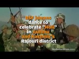 BSF jawans dance to 'Rang Barse' on Holi