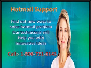 Hotmail account not working call Hotmail support phone 1-806-731-0143  number