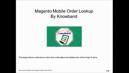 Magento Mobile Order Lookup By Knowband