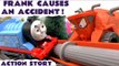 FRANK CAUSES AN ACCIDENT! --- Frank from Disney Cars crashes into Thomas, and the zoo animals escape! Can Peppa Pig and George catch all of the animals? Featuring Thomas and friends and many more family fun toys. Next video features Play Doh and Peppa!