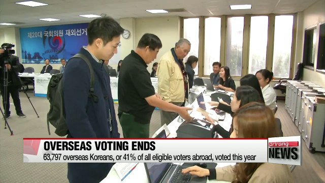 Overseas voting ends, as at-sea voting gets underway