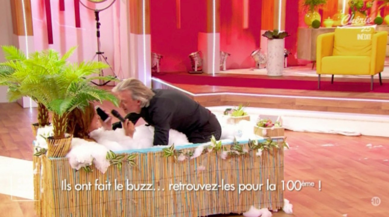 Gilles Verdez dans un bain avec Evelyne Thomas ! Zapping People du 05/04/2016