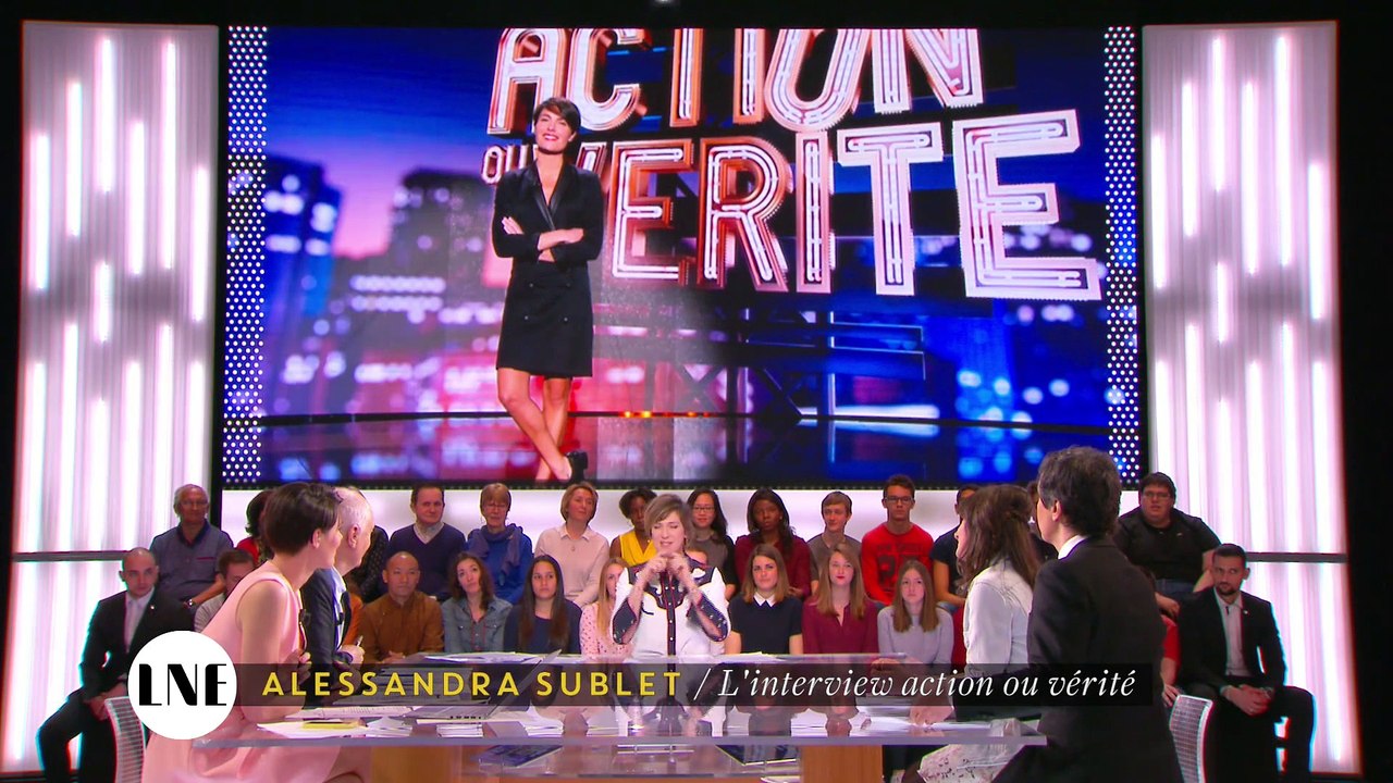 Alessandra Sublet : l'interview action ou vérité - La Nouvelle Edition - 05/04/16 - CANAL +