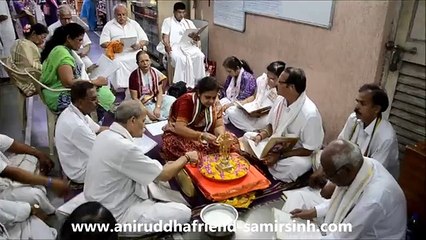 Aniruddha Bapu - Shree Rudrabhishek seva at Shree Aniruddha Gurukeshetram - 04 April 2016