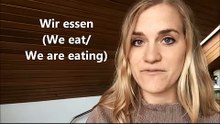 German Lesson - The Verb -to eat- - A1