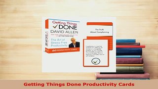 Download  Getting Things Done Productivity Cards Read Online