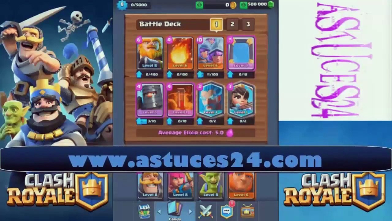 Astuces Clash Royale - Gratuit Or et Gemmes