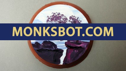 Making of Wall Hanging Landscape Plate