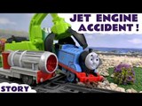 Thomas & Friends Jet Engine Accident Minions Play Doh Diggin Rigs Rescue Toy Train Trackmaster Story