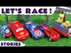 Thomas and Friends Race Cars Racing Toys Spiderman Hot Wheels Play Doh Can Heads TMNT Avengers