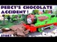 Thomas and Friends Percy's Chocolate Accident | Surprise Eggs Minions TMNT Avengers Spongebob