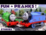 Thomas The Train Fun and Pranks with Play Doh Toy Trains Tayo Pocoyo Toys and Easter Surprise Eggs