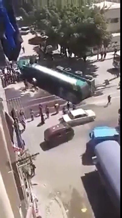 Horrifying Moment When Crowd of People Engulfed in Flames After Crashed Fuel Tanker Explodes