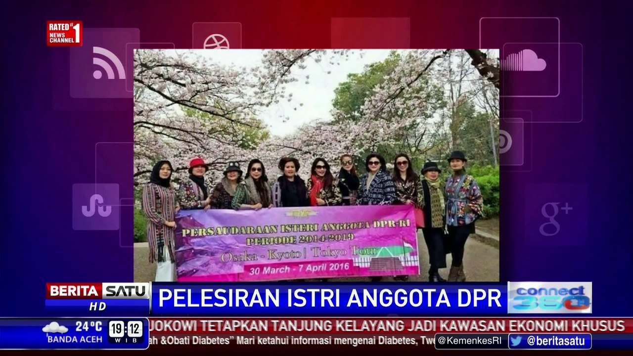 Reaksi Netizen Istri-istri DPR Plesir ke Jepang