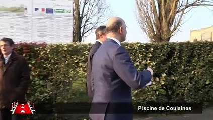 Pierre Moscovici à la Pisicine de Coulaines