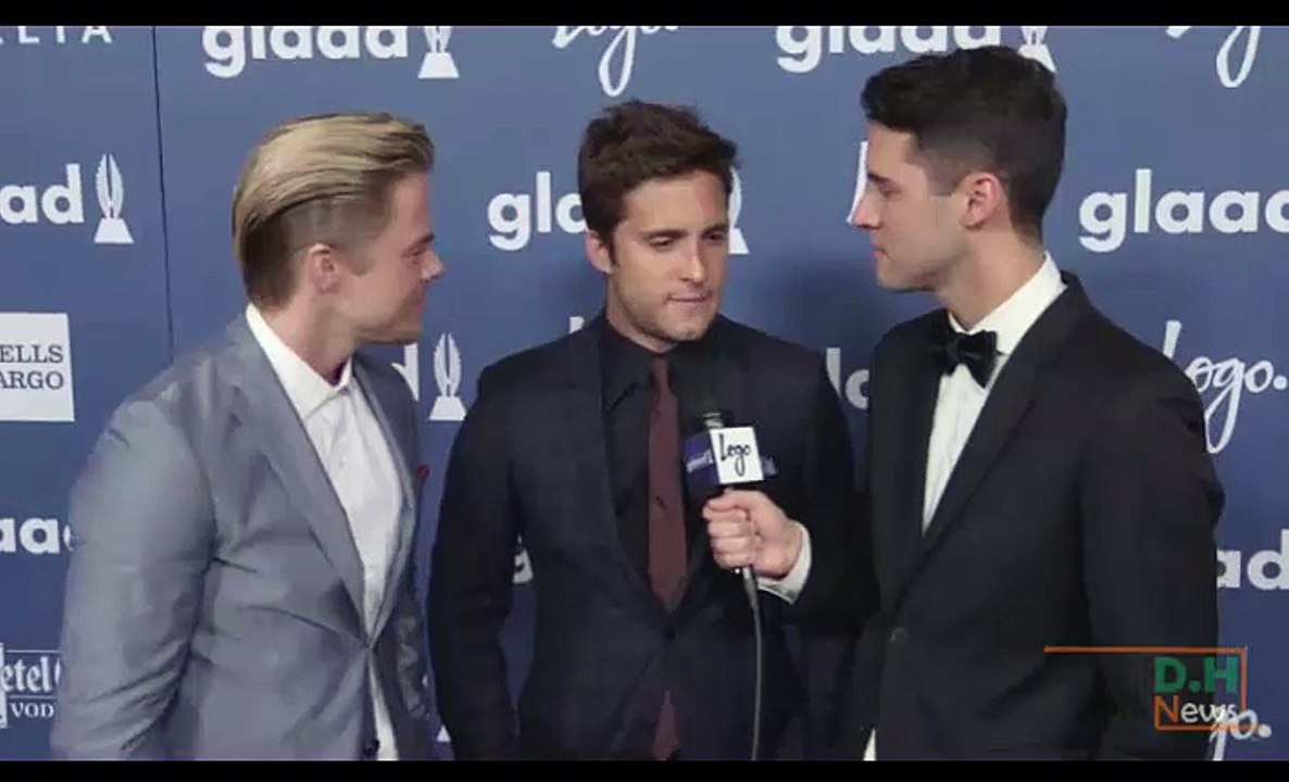 Derek Hough & Diego Boneta - GLAAD Awards Interview - April 2, 2016