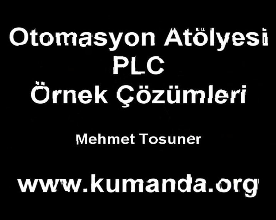 PLC Eğitim videosu - Temel PLC Örnekleri PLC de Darbe Şalteri Yapma 1 -  www.kumanda.org