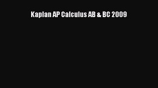 PDF Kaplan AP Calculus AB & BC 2009 Free Books