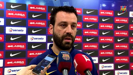 Download Video: FCB Lassa (hockey): Declaraciones de Ricard Muñoz y Xavi Barroso, previa al Barça Lassa – Calafell