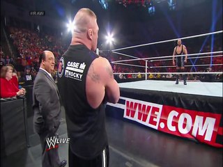 W.W. ENTERTAINMENT2016 Big Show and Brock Lesnar come face-to-face