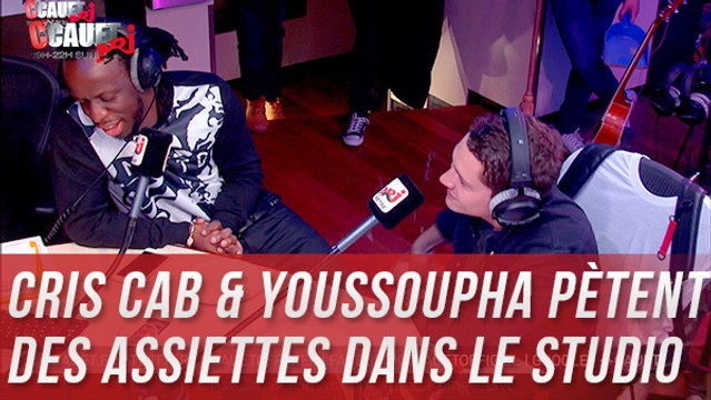 Cris Cab & Youssoupha pètent des assiettes dans le studio - C'Cauet sur NRJ