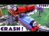 Thomas and Friends Accident Crash with Batman and Joker Play Doh Diggin Rigs Rescue Story Toys