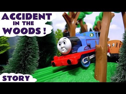 Thomas & Friends Accident Rescue Episode with Play Doh Diggin Rigs | Thomas Toy Trains Unboxing