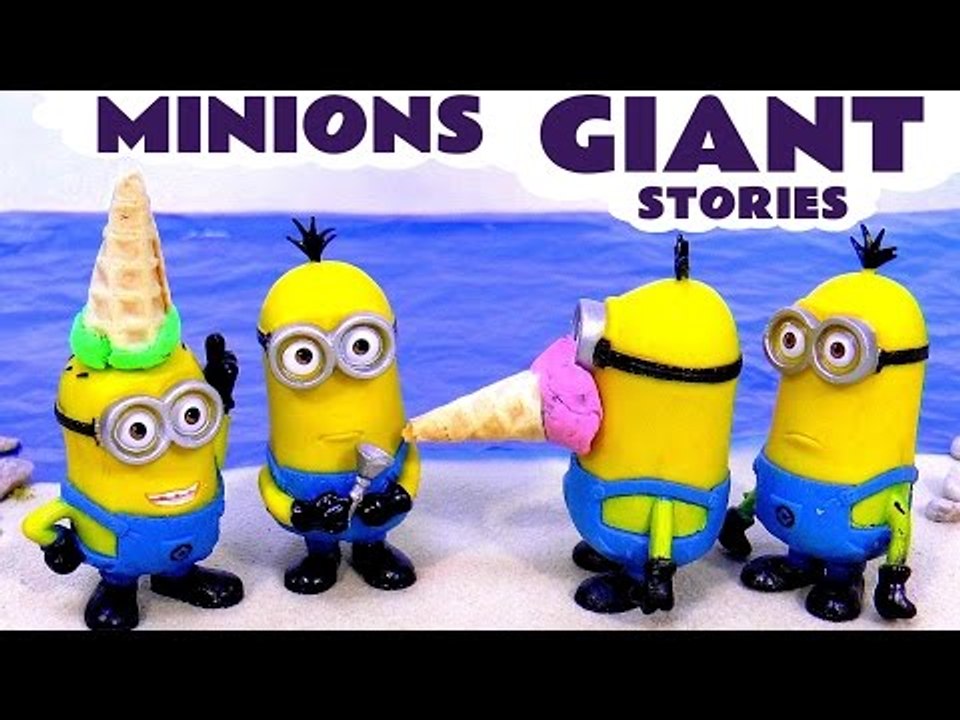 Minions Funny Pranks Play Doh Ice Cream Thomas and Friends Cars Stop Motion | Toys and Toy Trains