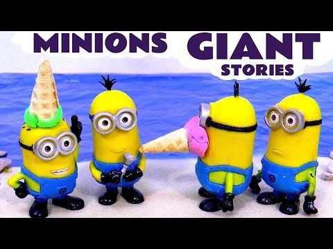 Minions Funny Pranks Play Doh Ice Cream Thomas and Friends Cars Stop Motion | Toys and Toy Trains