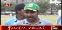 Sarfaraz Ahmad Expressing His Happiness After Becoming Captain