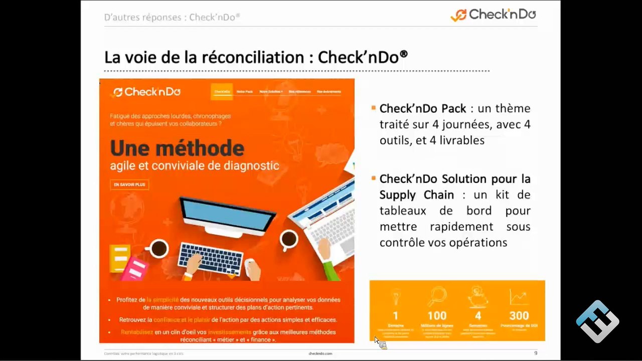 Supply Chain et Big Data, contrôlez votre performance logistique en 3 clics grâce aux nouveaux outils décisionnels | Check'nDo