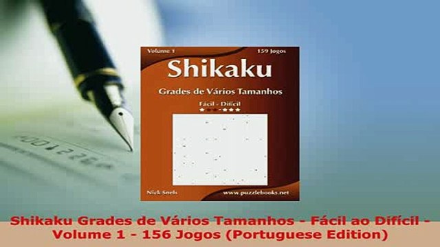PDF Shikaku Grades de Vários Tamanhos Fácil ao Difícil Volume 1 156 Jogos Portuguese Read Online