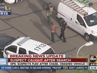 Suspect in custody after fleeing from traffic stop in Peoria