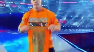 John Cena returns at Wrestlemania 32 to help the Rock against the Wyatt Family