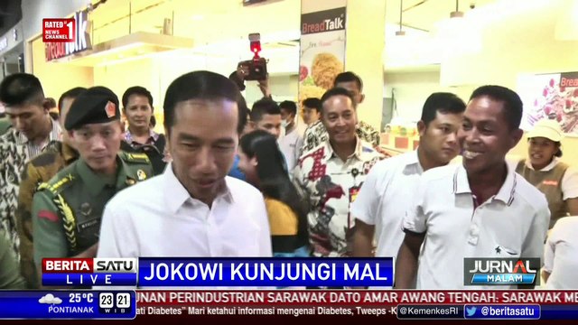 Jokowi Belanja di Matahari Department Store