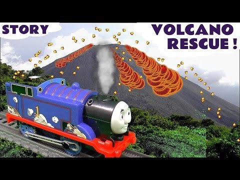 Thomas and Friends Volcano Rescue Episode Thomas Y Sus Amigos | Real Steam Thomas Toy Unboxing
