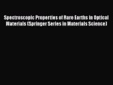 Read Spectroscopic Properties of Rare Earths in Optical Materials (Springer Series in Materials