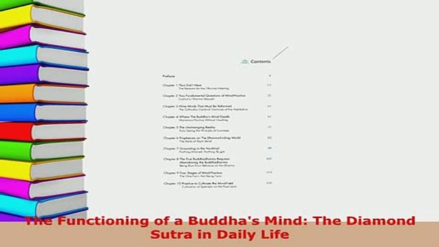 PDF The Functioning of a Buddhas Mind The Diamond Sutra in Daily Life Free Books