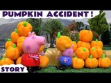 Peppa Pig Play Doh Halloween Pumpkin Thomas and Friends Accident | Juguetes de Peppa Pig