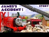 Thomas and Friends Accident with Play Doh Diggin Rigs Rescue | James and Bertie Toy Train Story
