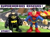 Batman and Superman rescues with Thomas and Friends Hiro and Planes Dusty | Kinder Surprise Eggs