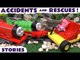 Thomas and Friends Accidents and Rescues with Peppa Pig Minions Batman and Juguetes de Cars