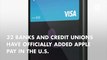 Apple Pay adds 32 banks and credit unions in the U.S.