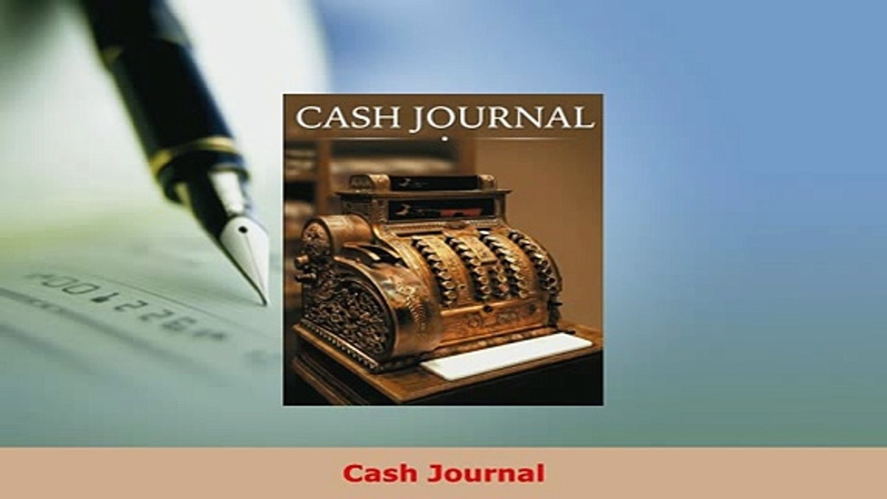Read  Cash Journal Ebook Free
