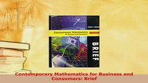 Download  Contemporary Mathematics for Business and Consumers Brief Ebook Online