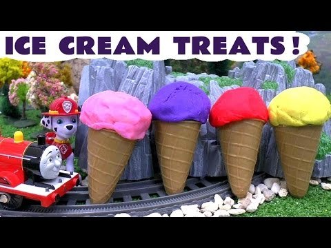 Paw Patrol and Thomas & Friends Play Doh Ice Cream Surprises | Minions Toy Story and Disney Toys